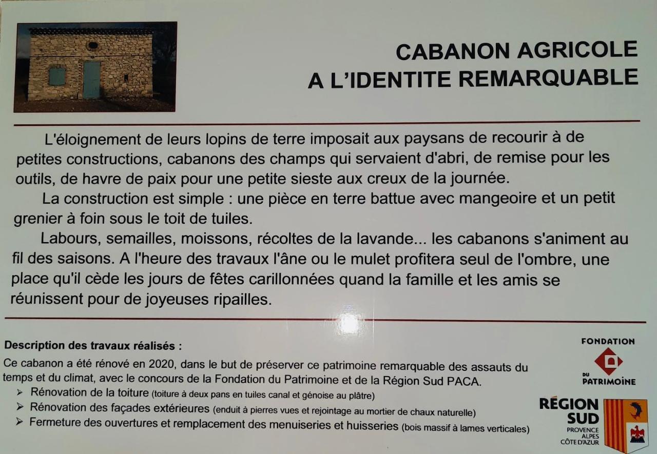 Le Cabanon Des Lavandes Entre Mont Ventoux Et Luberon Sault-de-Vaucluse Kültér fotó